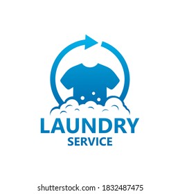 Vector de diseño de plantillas de logotipo de servicio de lavandería
