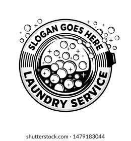 Laundry service logo. Vector and illustration,