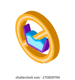 Laundry Service No-presoak vector isometric sign. color isolated symbol illustration