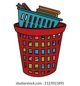 laundry service plastic bin