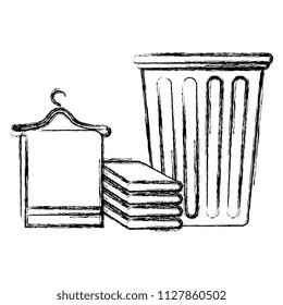 laundry service plastic bin