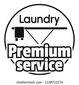 Laundry service room logo. Simple illustration of laundry service room vector logo for web design isolated on white background