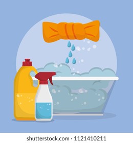 laundry service set products