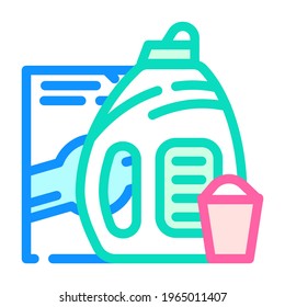 laundry set color icon vector. laundry set sign. isolated symbol illustration