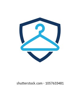 Laundry Shield Logo Icon Design