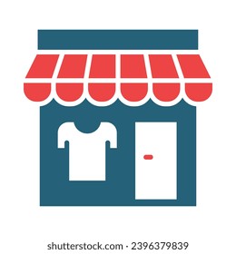 Laundry Shop Vector Glyph Two Color Icons For Personal And Commercial Use.
