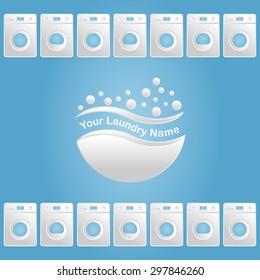 Laundry Sign. Vector illustration for posters, banners, signs, cards, web design