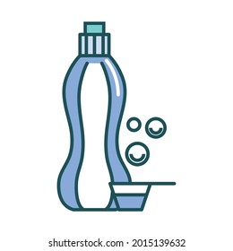 laundry softener bottle isolated icon