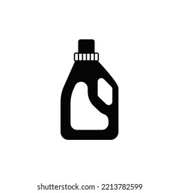 Laundry Softener icon in black flat glyph, filled style isolated on white background
