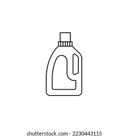 Laundry Softener icon in line style icon, isolated on white background