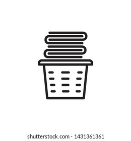 laundry stack icon design for website or label