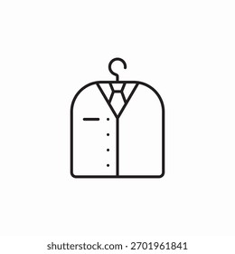 laundry suit case icon sign vector