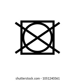 laundry symbol icon (Do not tumble dry ) 