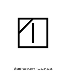 laundry symbol icon (Line dry in shade ) 