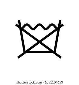 laundry symbol icon (No wash )