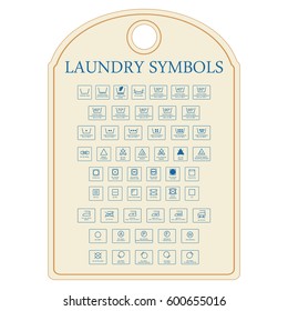 Laundry symbols