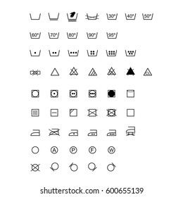 Laundry symbols