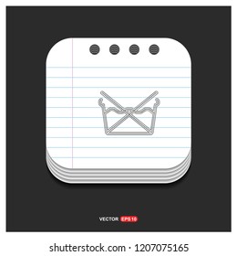 Laundry symbols icon - vector icon