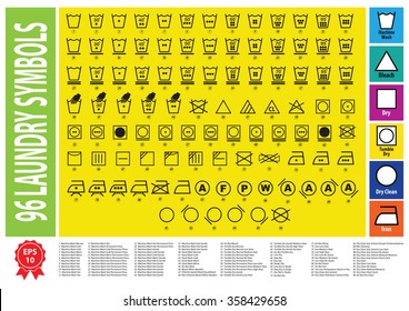 laundry symbols or washing symbols. easy to modify