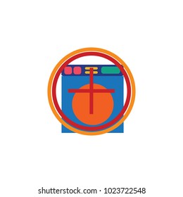 Laundry Target Logo icon design