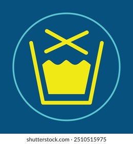 Laundry trendy icon plausible abstract vector illustration colorful artwork beautiful design.eps