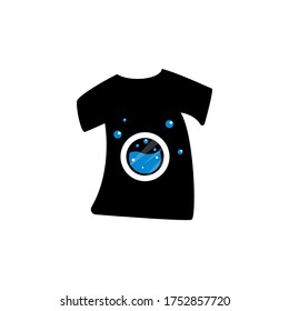 laundry tshirt vector design template illustration