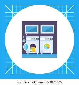 Laundry with Two Washing Machines Icon