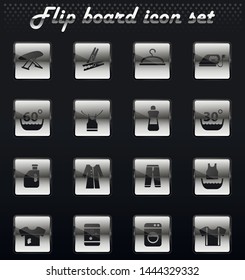 laundry vector flip mechanical icons for user interface design