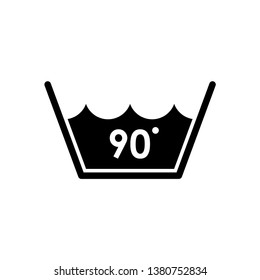 Laundry Vector Icon. Care clothes instructions on labels.