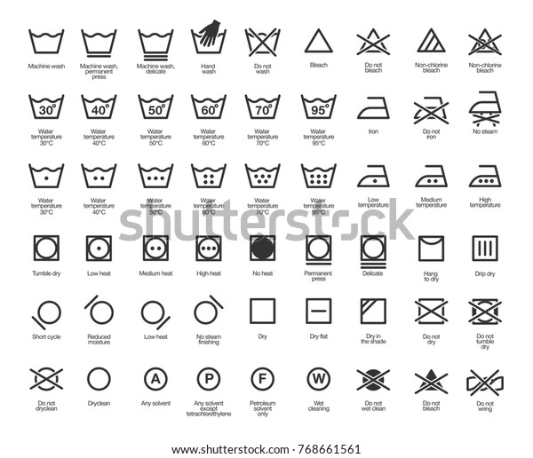 Laundry Vector Icons\
set, full collection