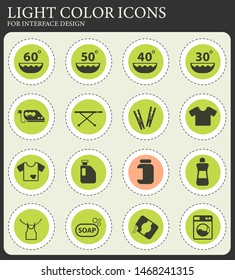 laundry vector icons for web and user interface design