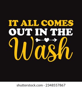 Laundry vector quotes. Isolated on white background. Funny textile, frame, postcard, banner decorative print. Illustration with typography.