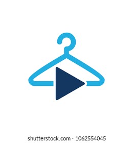 Laundry Video Logo Icon Design