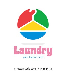 LAUNDRY WASH CLEAN LOGO ICON SYMBOL TEMPLATE