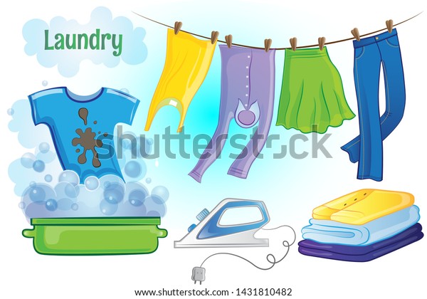 wash and dry laundry