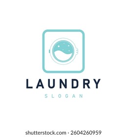 Laundry Wash Logo Design Vector.