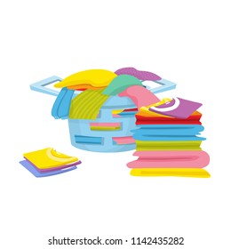 laundry, wash, vector illustration