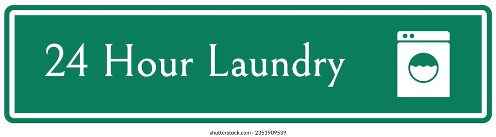 Laundry washer room sign and labels