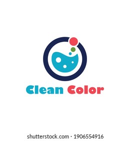 laundry washing abstract icon logo concept graphic design