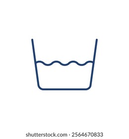 Laundry washing icon Outline icon sign
