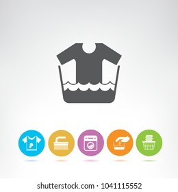 laundry and washing icons