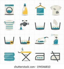 Laundry and Washing Icons