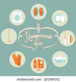 Laundry and washing icons