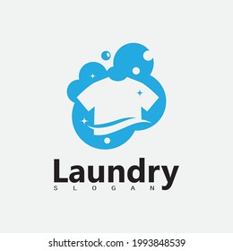 Laundry Washing Machine Logo With Circle for your laundry business icon