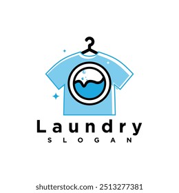 Laundry Washing Machine Logo With Circle for your laundry business icon