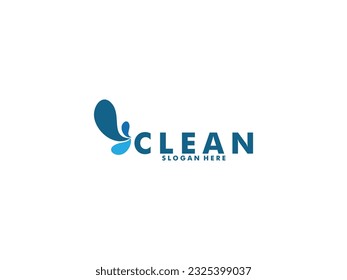 diseño del logotipo de la lavadora de ropa para negocios lavado de ropa plantilla moderna