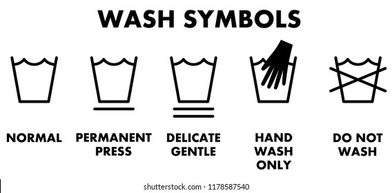 Hand Wash Only Stock Illustrations Images Vectors Shutterstock