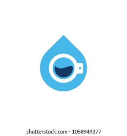 Laundry Water Logo Icon Design