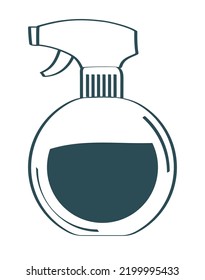 Waschwasser-Spray-Symbol einzeln