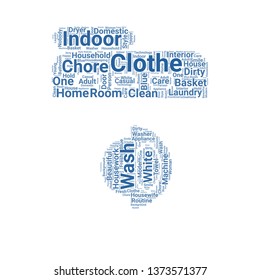 laundry word cloud. tag cloud about laundry